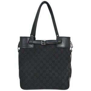 Gucci Black GG Tote Bag 107757 001364 155477